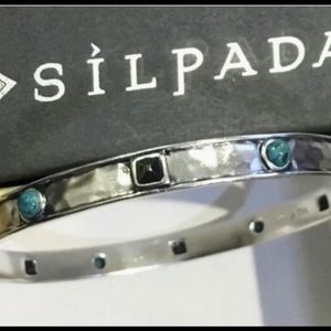 Silpada Turquoise Pyrite Bangle